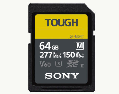 Карта памяти SDXC Sony Tough 150/277 MB/s UHS-II U3 V60 64GB