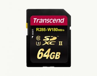 Карта памяти SDXC 64GB Transcend 180/285MB/s UHS-II U3 V60