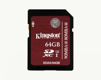 Карта памяти SDXC I Kingston 90 MB/s 64GB