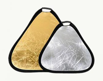 Отражатель бабочка 2в1 треугольная Lastolite silver/gold