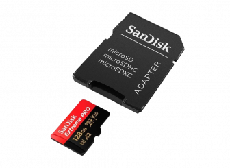 Карта памяти MicroSDXC SanDisk Extreme PRO 90/170MB/s Class 10 UHS-I U3 V30 128GB